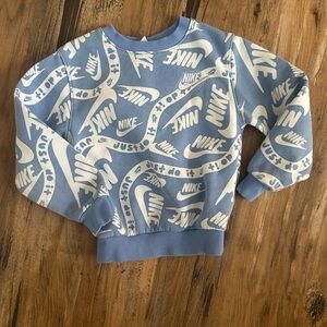 Nike Men's Sweater in Blue with White Accents